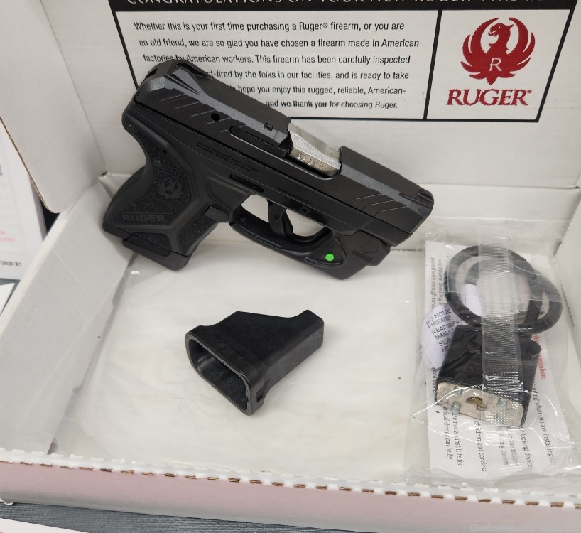Ruger LCP II pistol 22LR with green Viridian laser-img-19
