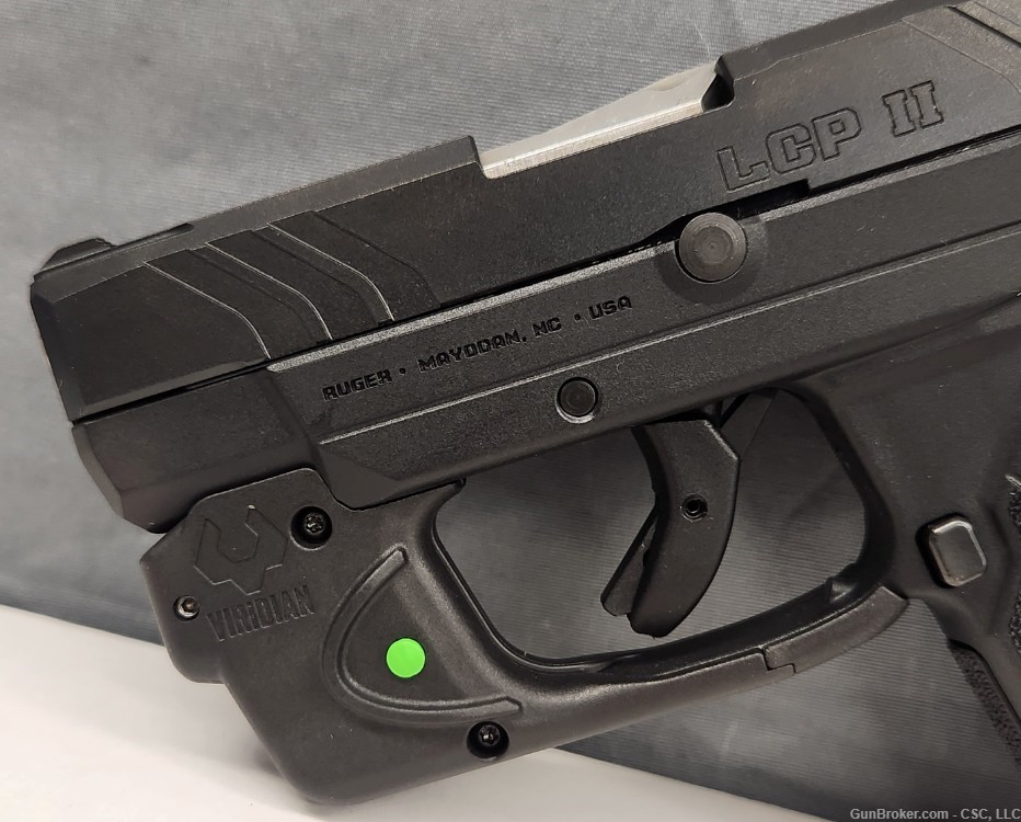 Ruger LCP II pistol 22LR with green Viridian laser-img-6