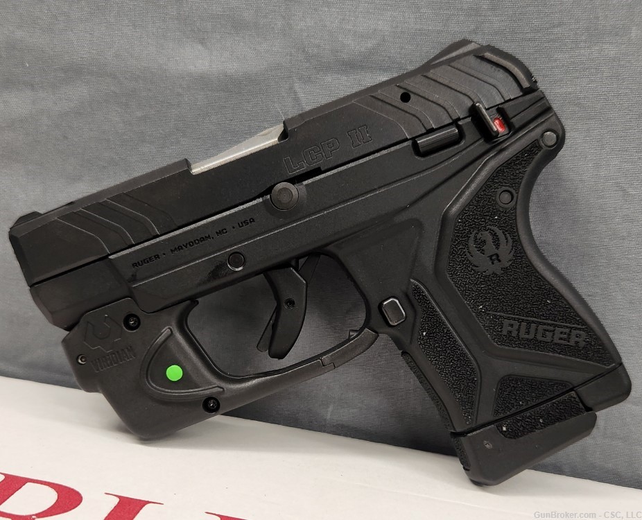 Ruger LCP II pistol 22LR with green Viridian laser-img-4