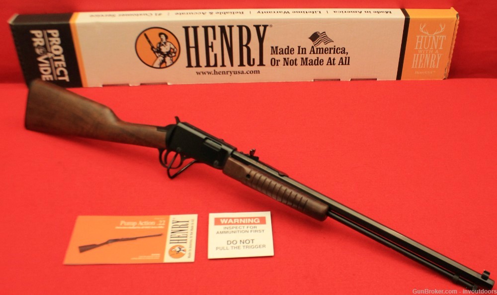 Henry Model H003T .22 S/L/LR 20.5" Pump Rifle. -img-0