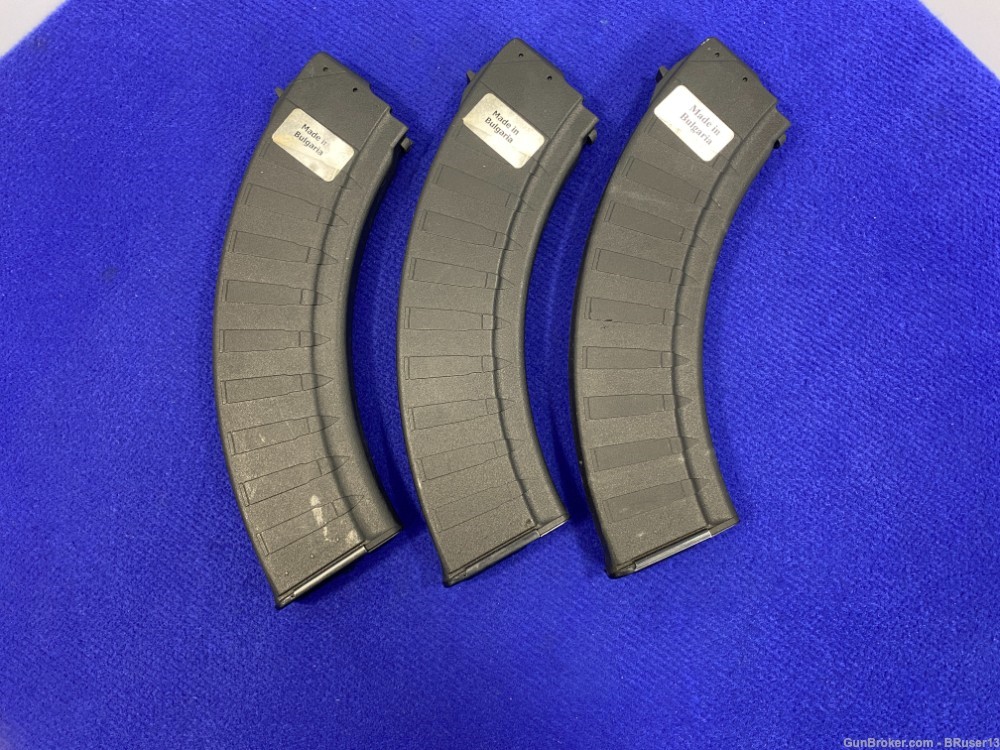 (3) Bulgarian Made Mags 7.62x39 * STRONG RELIABLE DISCHARGE  EXECUTION *-img-2