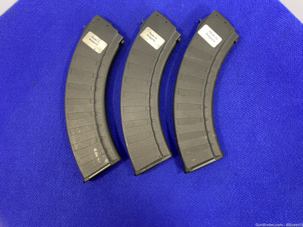 (3) Bulgarian Made Mags 7.62x39 * STRONG RELIABLE DISCHARGE  EXECUTION *-img-3