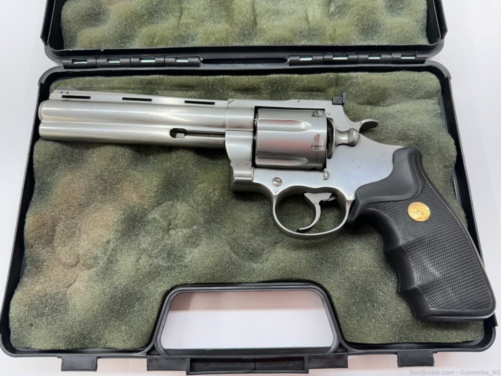 1992 Colt Anaconda SNAKE GUN .44 Magnum in Stainless with 6 inch Barrel-img-0