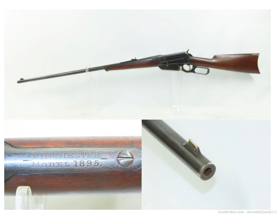 c1898 mfr. Antique WINCHESTER Model 1895 .30-40 KRAG Lever Action Rifle 28”-img-0