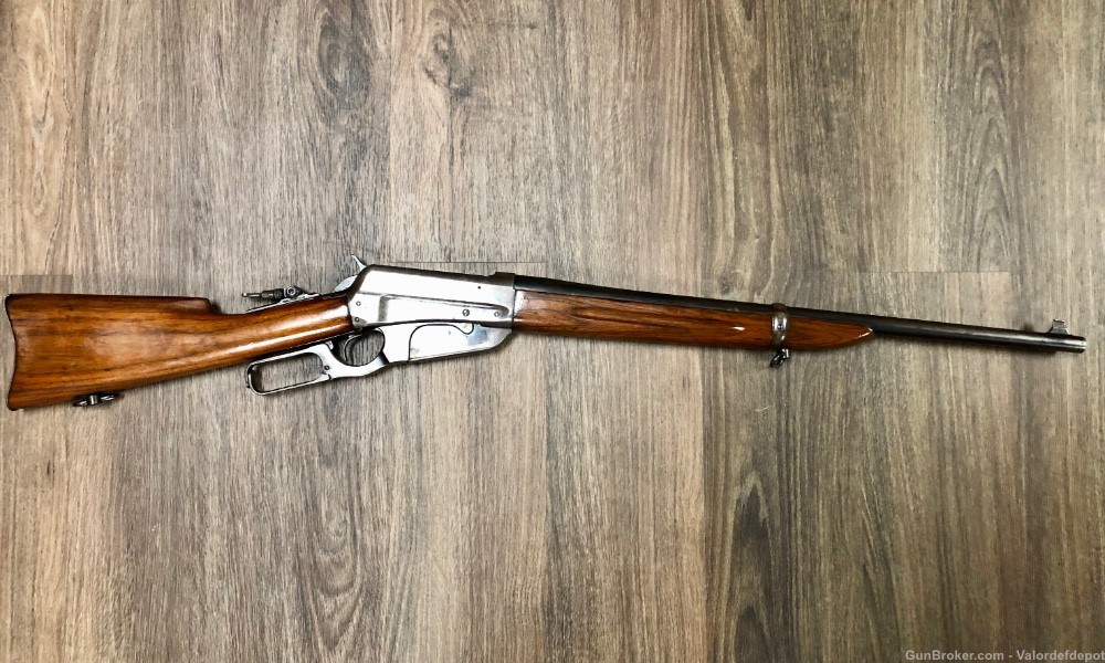 Winchester Model 1895 .30-06 Rifle W/ Peep Sight-img-0