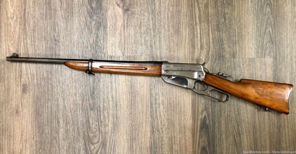 Winchester Model 1895 .30-06 Rifle W/ Peep Sight-img-1