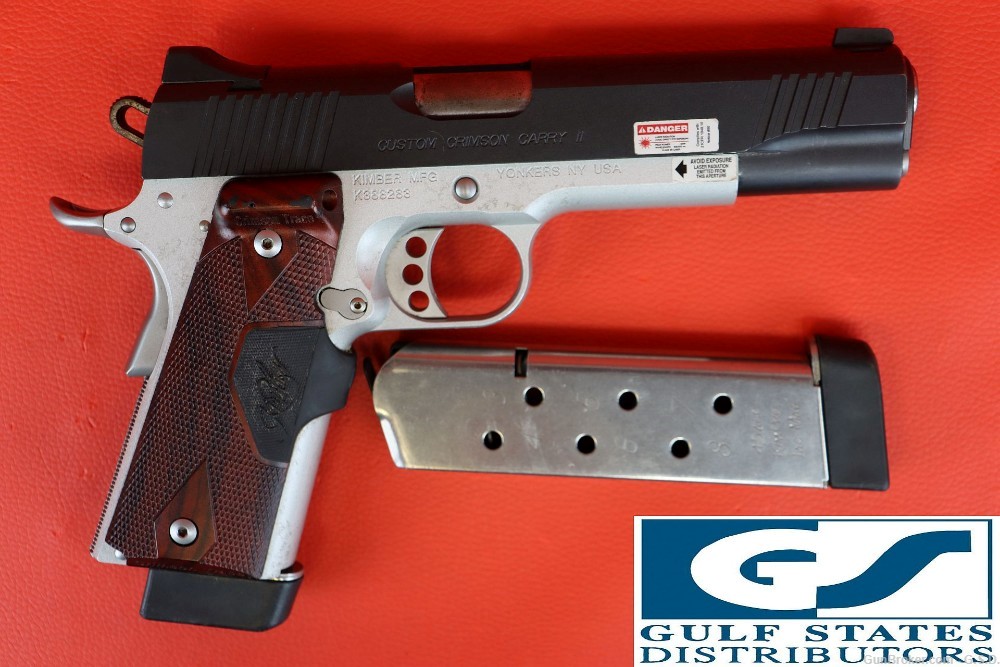 Kimber Custom Crimson Carry II .45ACP W/Crimson laser grips & Extra mag-GC!-img-0