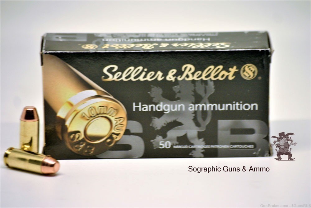 10mm SELLIER & BELLOT 10 MM AUTO AMMO 180 GRAIN FULL METAL JACKET 50 RDS-img-3
