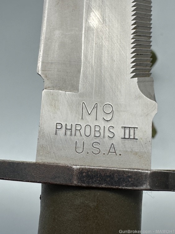 M9 Buck Phrobis III 188 US Bayonet Rare Knife Discontinued M16 AR15 M4 -img-1
