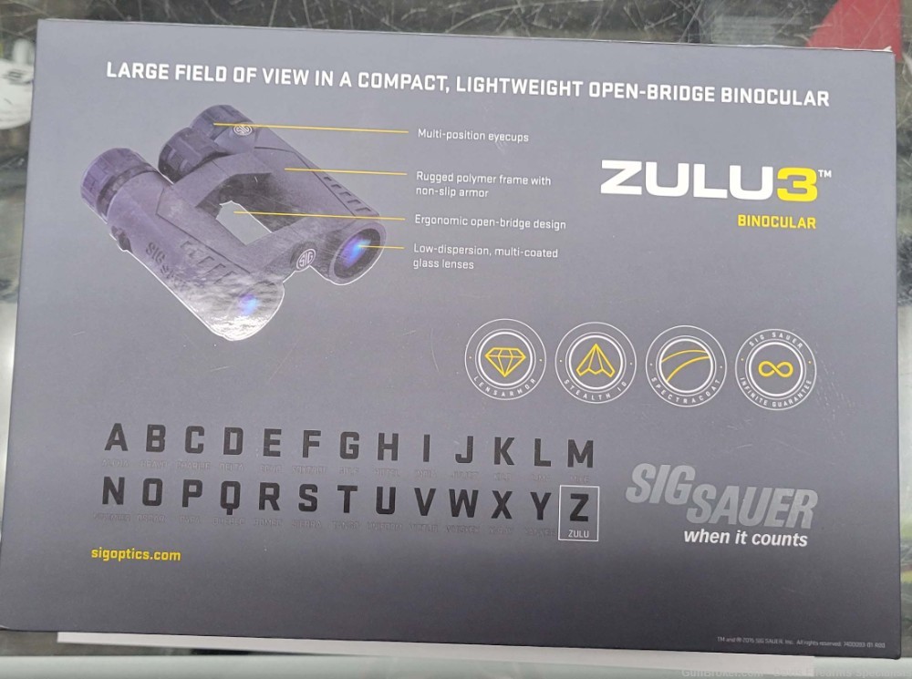 Sig Sauer Zulu 3 binocular 10x32 Open Bridge S0Z31001-img-0