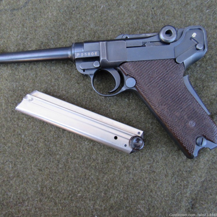 Beautiful 1929 Swiss Luger Bern W+F 7.65 w/Red Brown grips-img-10