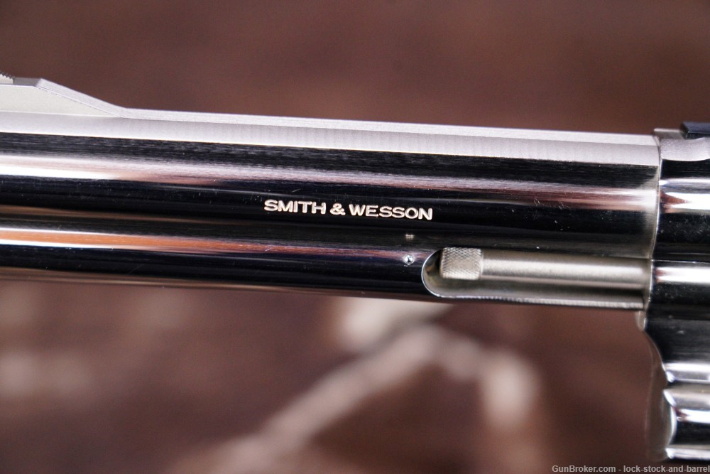 Smith & Wesson S&W 586-M 586-1 .357 Mag 6" Nickel DA/SA Revolver 1986-img-12