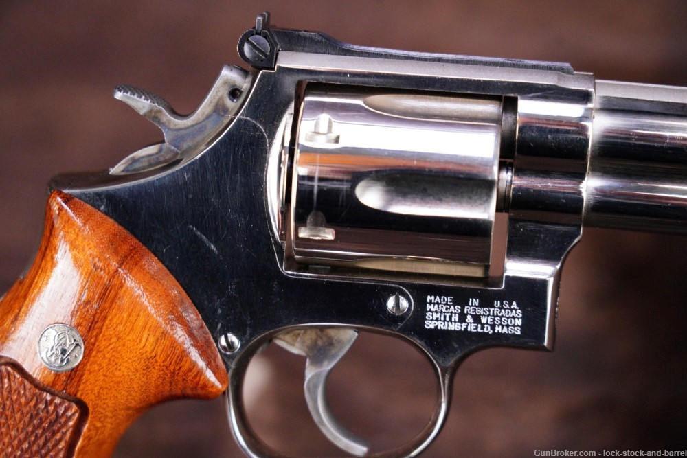 Smith & Wesson S&W 586-M 586-1 .357 Mag 6" Nickel DA/SA Revolver 1986-img-9