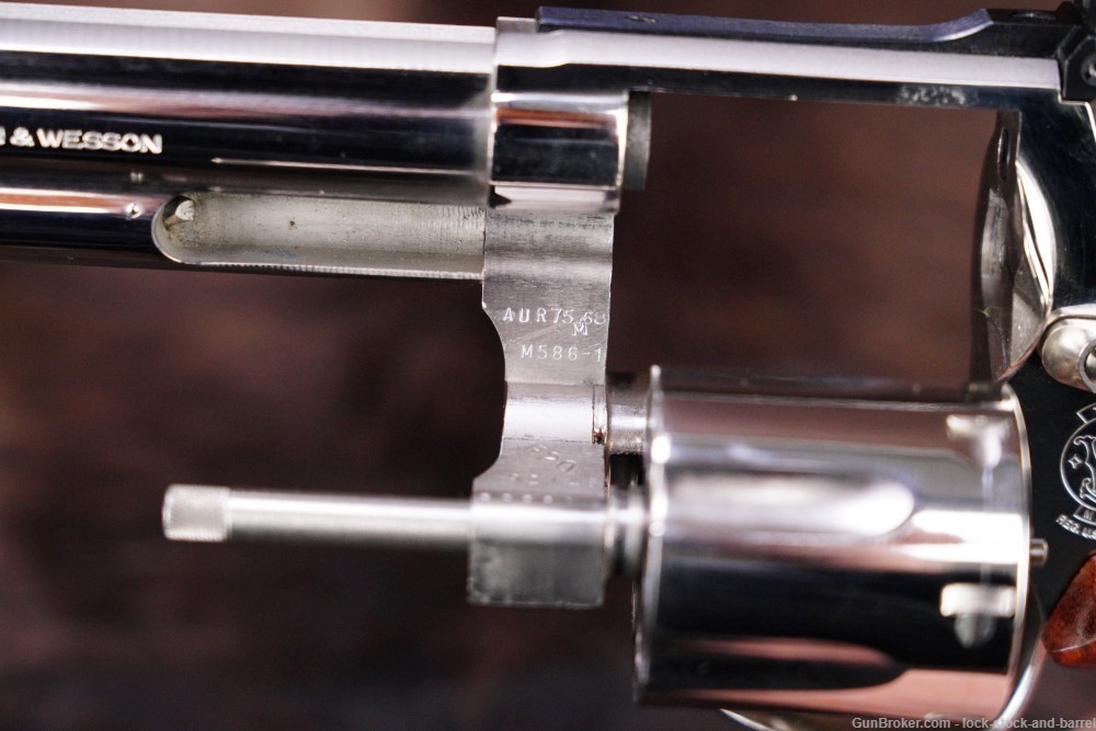 Smith & Wesson S&W 586-M 586-1 .357 Mag 6" Nickel DA/SA Revolver 1986-img-13