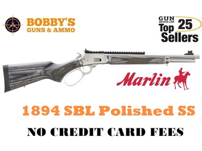 Marlin 70432 1894 SBL 44 Special/44 Rem Mag 8+1/9+1 16.10" Polished Stainle