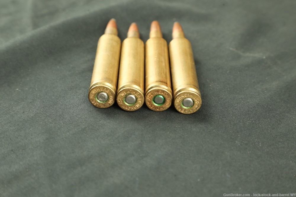 69x Vintage Weatherby .257 Wby. mag 87/100/117 Gr. SP Reloaded Ammo -img-3