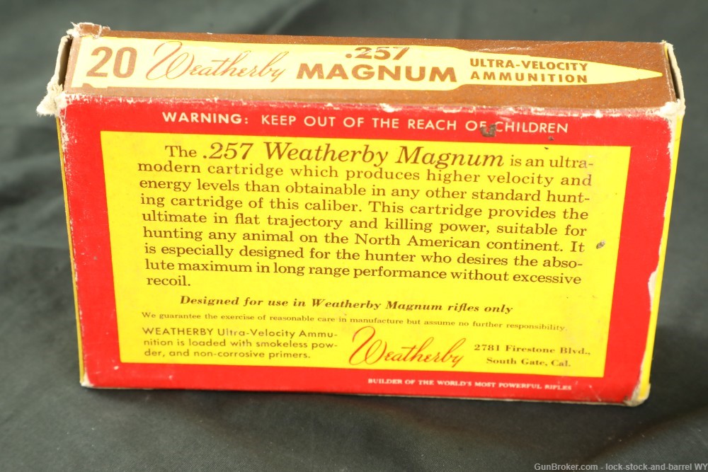 69x Vintage Weatherby .257 Wby. mag 87/100/117 Gr. SP Reloaded Ammo -img-6