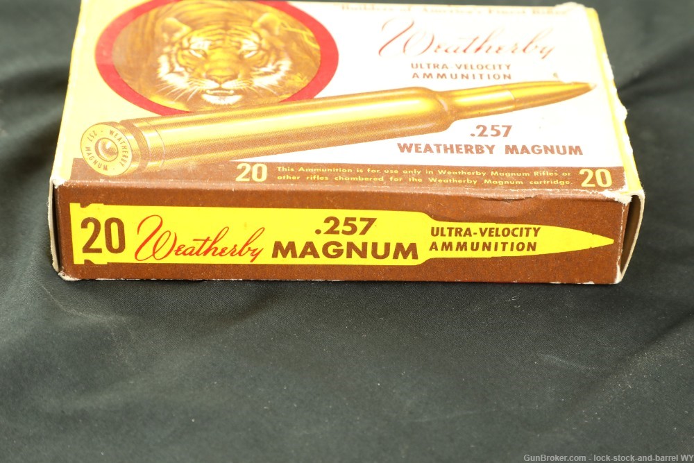 69x Vintage Weatherby .257 Wby. mag 87/100/117 Gr. SP Reloaded Ammo -img-9