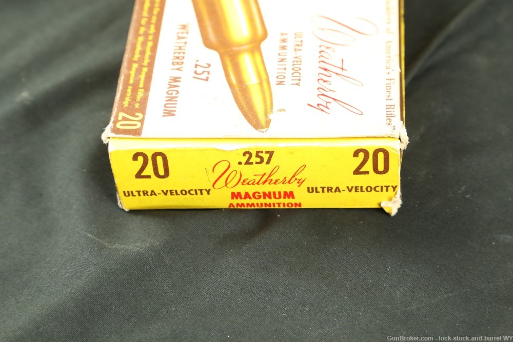 69x Vintage Weatherby .257 Wby. mag 87/100/117 Gr. SP Reloaded Ammo -img-10