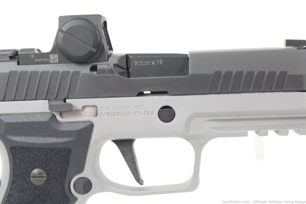 Excellent Sig Sauer P320 AXG Reverse 2-Tone 9mm Romeo X Sight (5) Mags -img-8