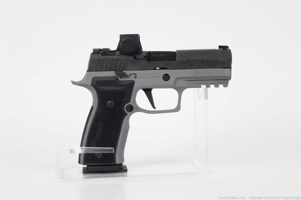 Excellent Sig Sauer P320 AXG Reverse 2-Tone 9mm Romeo X Sight (5) Mags -img-11