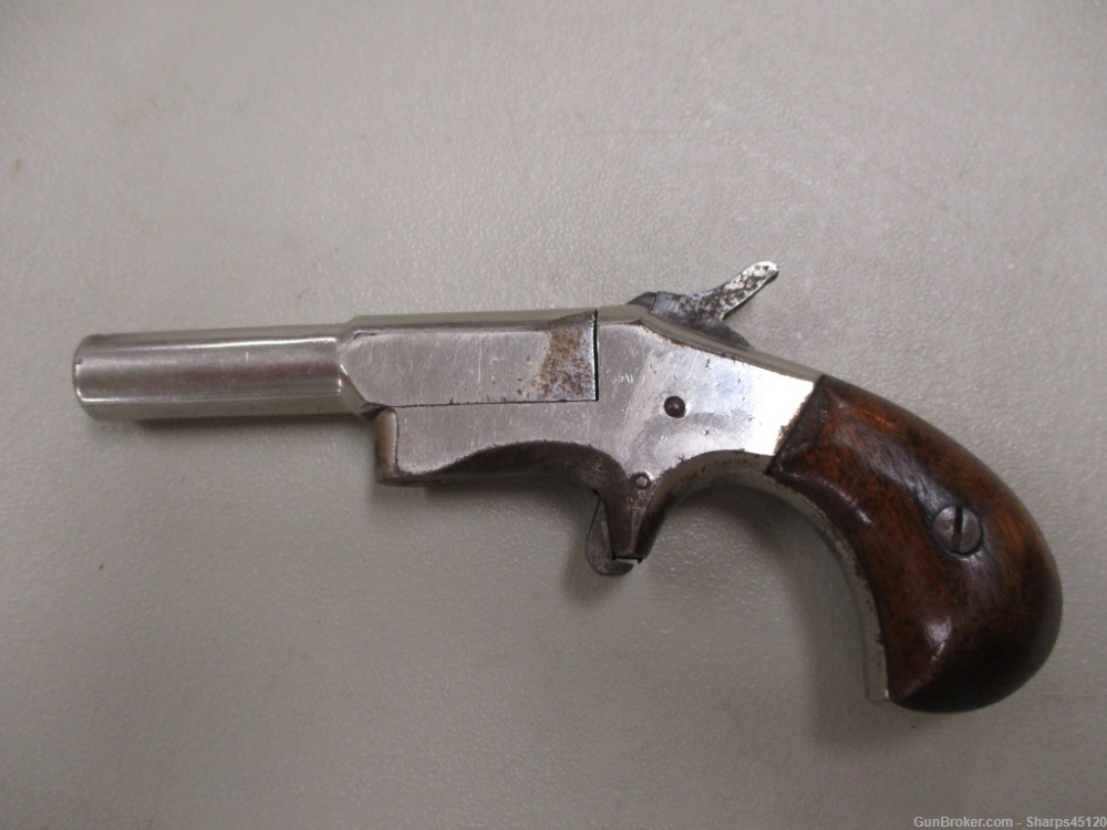 1860s Antique "Boot Pistol" side opening 32 rimfire PENNY AUCTION-img-0