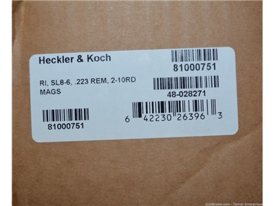 Heckler Koch HK SL8-6 rifle .223 