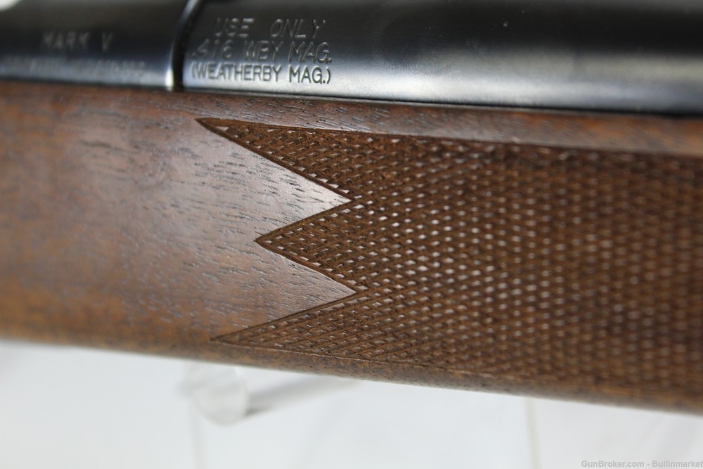  Left Handed Weatherby Mark V .416 Wby Mag Bolt Action Big Bore Rifle-img-34