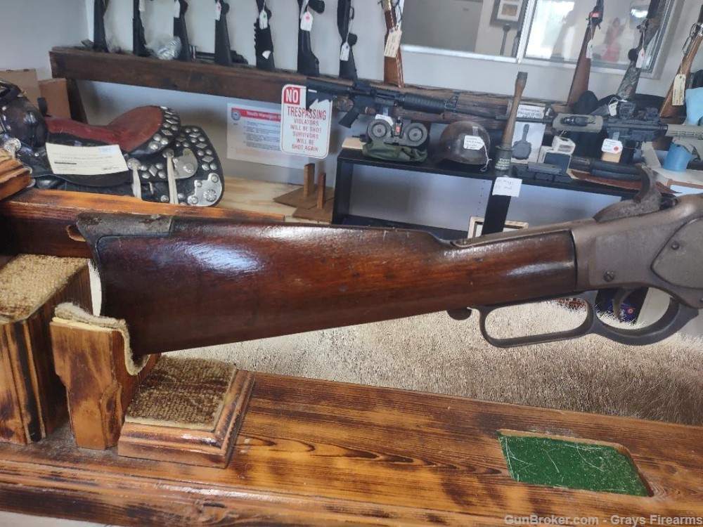 COLLECTOR QUALITY  WINCHESTER MODEL 1873 RIFLE  IN 22 CALIBER ! MFG 1884-img-1