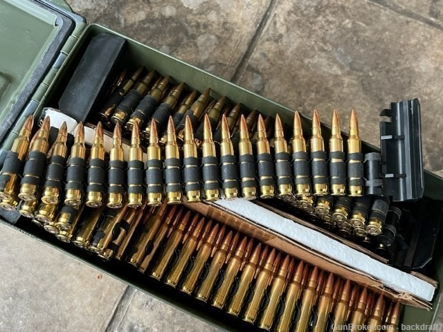 5.56 Linked M193 SAW Ammo Linked 800 Rounds for MCR Fight Lite M249 M249S-img-1