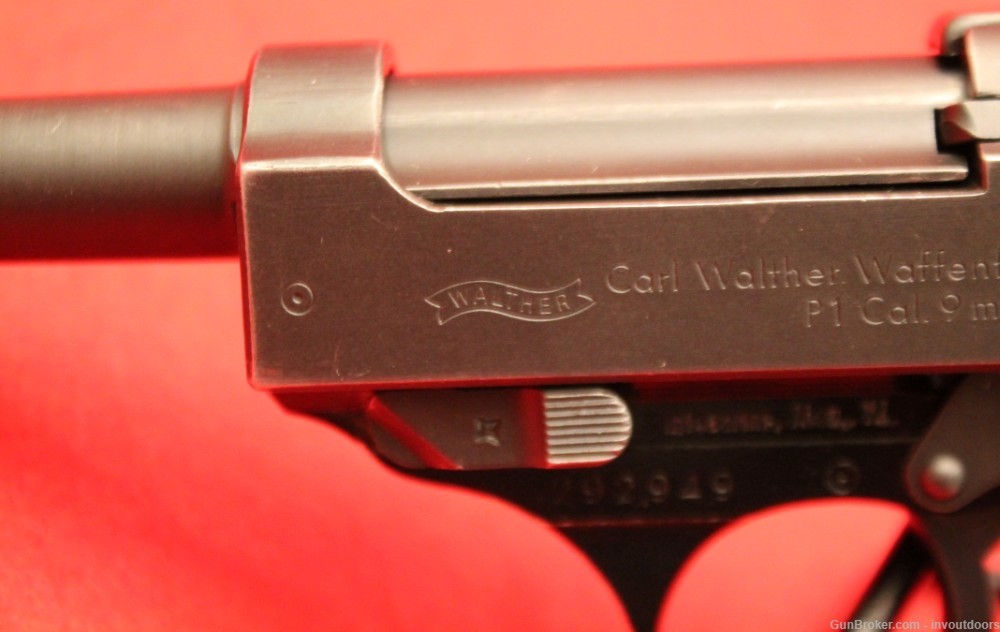 Walther P1 9mm P38 West German 1966 5"-barrel semi-auto pistol.-img-11