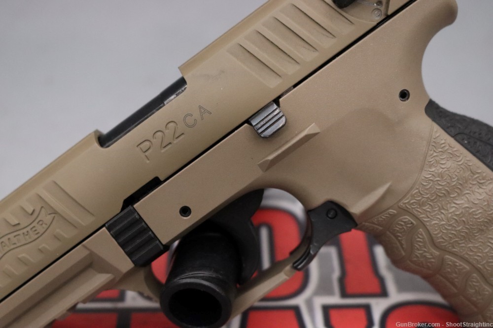 Walther P22CA .22LR 3.42"bbl FDE w/Case-img-11