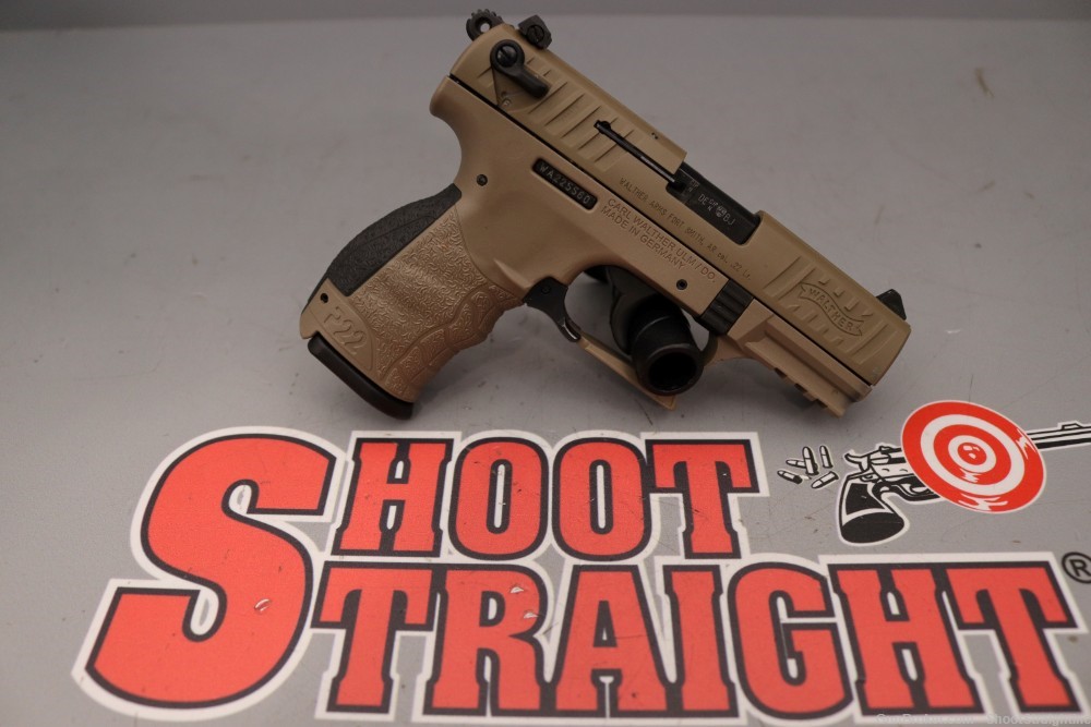 Walther P22CA .22LR 3.42"bbl FDE w/Case-img-25