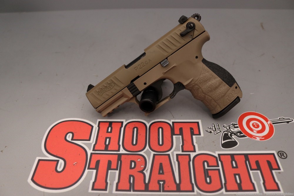 Walther P22CA .22LR 3.42"bbl FDE w/Case-img-8