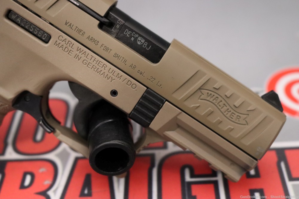 Walther P22CA .22LR 3.42"bbl FDE w/Case-img-7