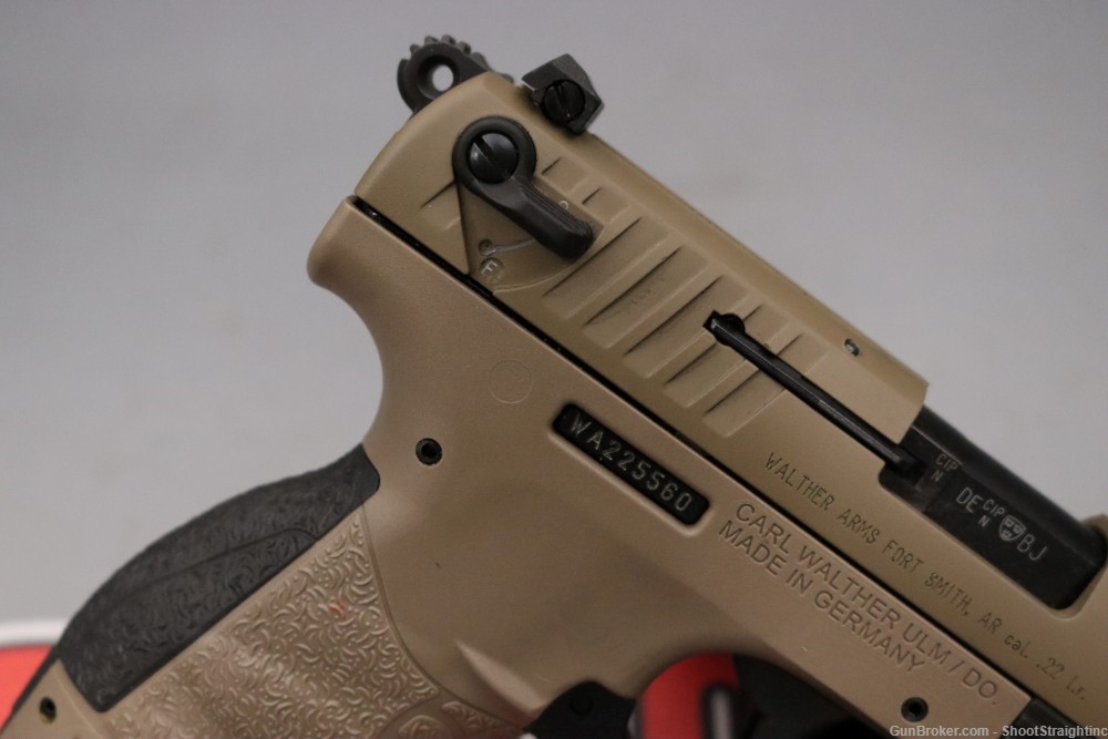 Walther P22CA .22LR 3.42"bbl FDE w/Case-img-5