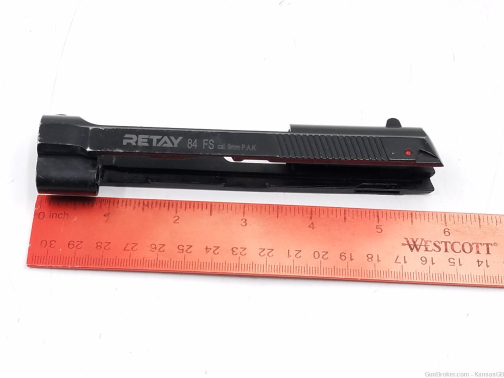Retay 84 FS 9mm PAK Blank Front Firing Pistol Parts (Black)-img-5