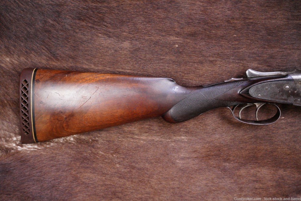 Lefever Arms Co. Sidelock E Grade 12 GA Side By Side Shotgun, 1893 Antique-img-3