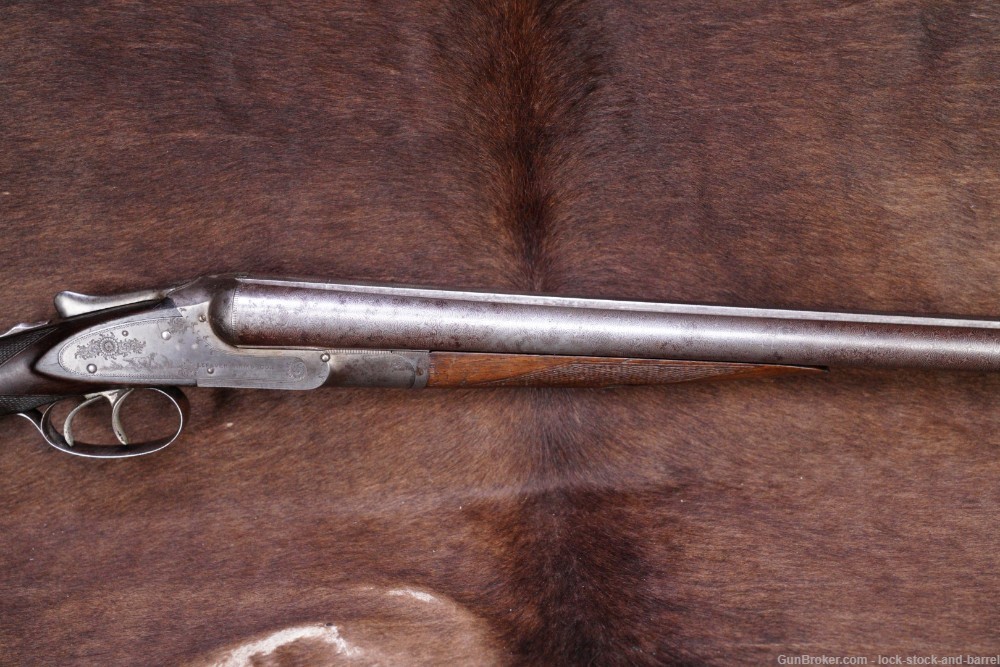 Lefever Arms Co. Sidelock E Grade 12 GA Side By Side Shotgun, 1893 Antique-img-4