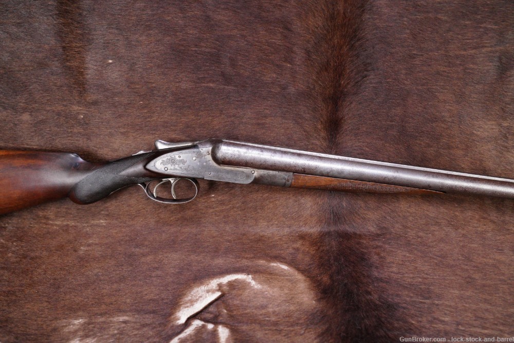 Lefever Arms Co. Sidelock E Grade 12 GA Side By Side Shotgun, 1893 Antique-img-2