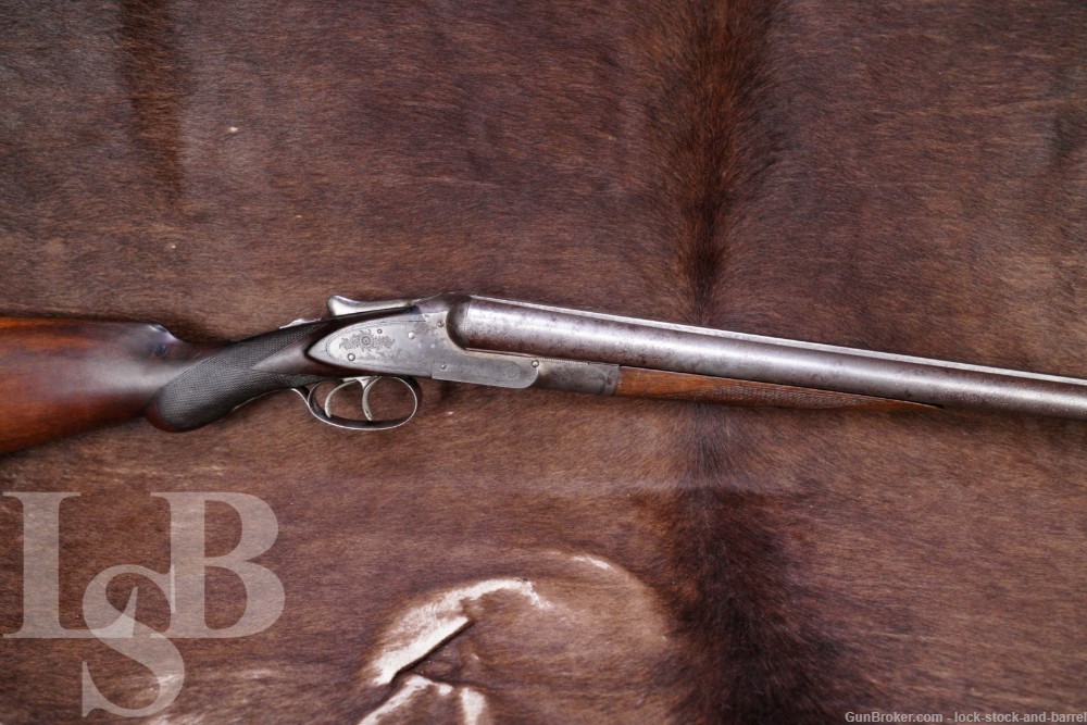 Lefever Arms Co. Sidelock E Grade 12 GA Side By Side Shotgun, 1893 Antique-img-0