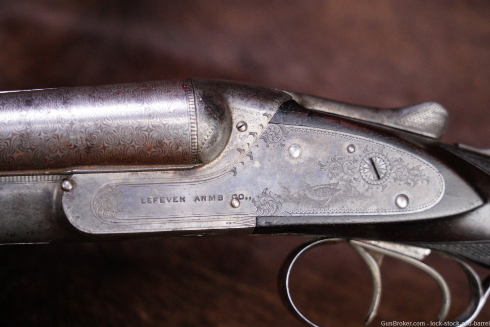 Lefever Arms Co. Sidelock E Grade 12 GA Side By Side Shotgun, 1893 Antique-img-17