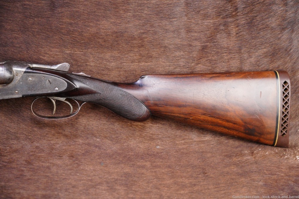 Lefever Arms Co. Sidelock E Grade 12 GA Side By Side Shotgun, 1893 Antique-img-8