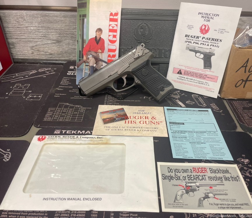 Ruger P94 .40 S&W Pistol w/Box & Papers - VGC! PENNY! NR!-img-11