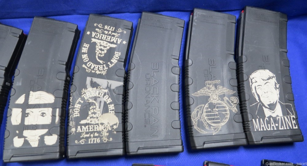 Set of 20 Black Rain Ordnance Laser Engraved AR15 Magazines-See Description-img-7