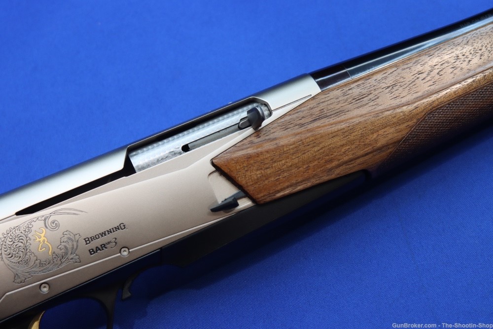 Browning Model BAR MK3 Rifle 300 WIN MAG 24" Nickel Engraved Turkish Walnut-img-5