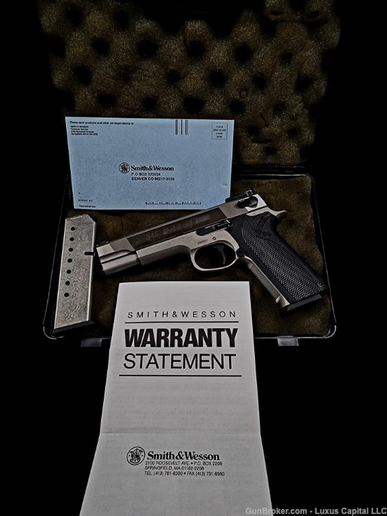 SMITH & WESSON MODEL 845 STAINLESS SERIAL – SDN0001 Number 1!-img-2