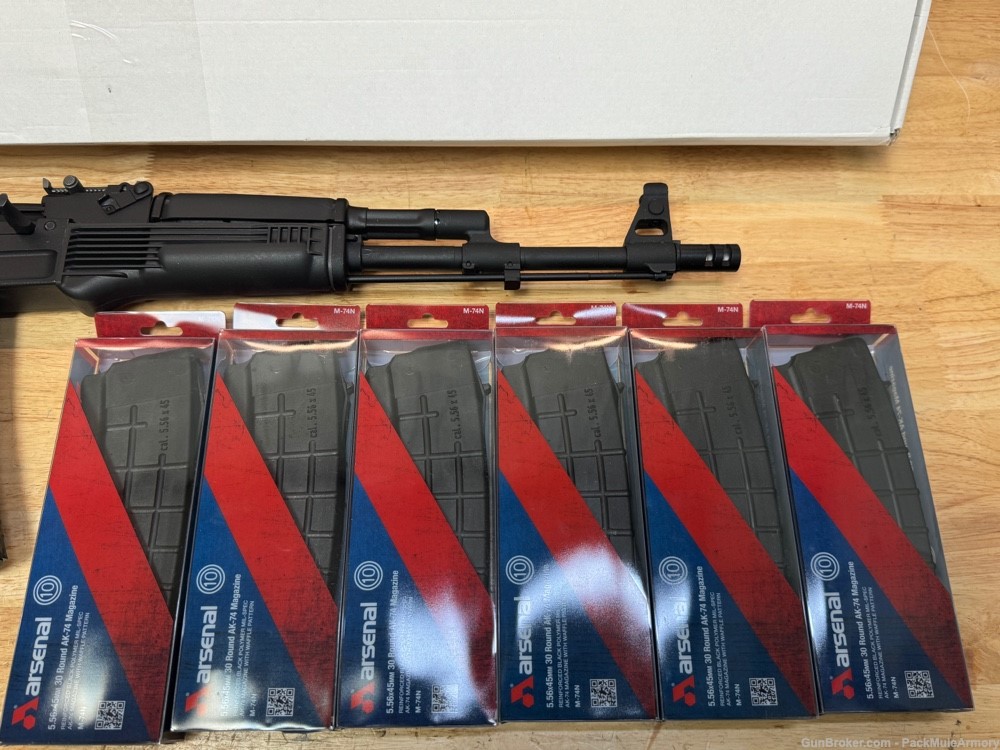Arsenal SAM5 5.56 AKM + 7 Mags + Scope Mount / Penny Auction-img-1