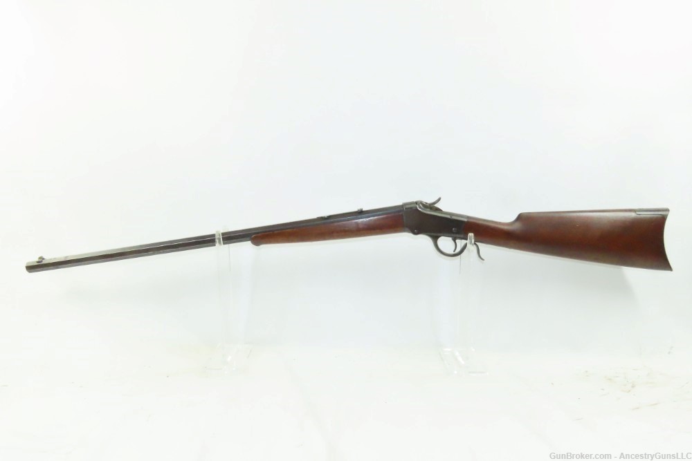 c1892 mfr. Antique WINCHESTER Model 1885 LOW WALL .22 WCF SINGLE SHOT Rifle-img-1