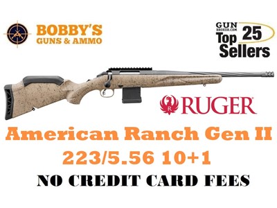 Ruger 46919 American Ranch Gen II 223 Rem/5.56 NATO 10+1 16.10" Cobalt Cera